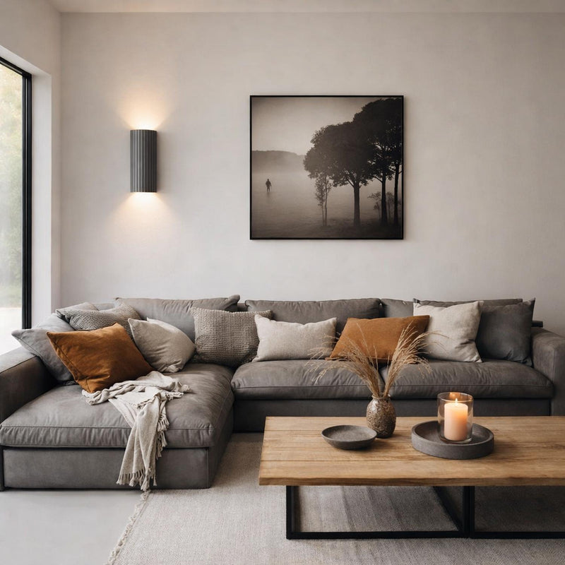 Terra Grey Concrete Up Down Wall Light at ORE Lighting, Australia