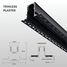 Line Trimless Plaster Magnetic Track Lighting