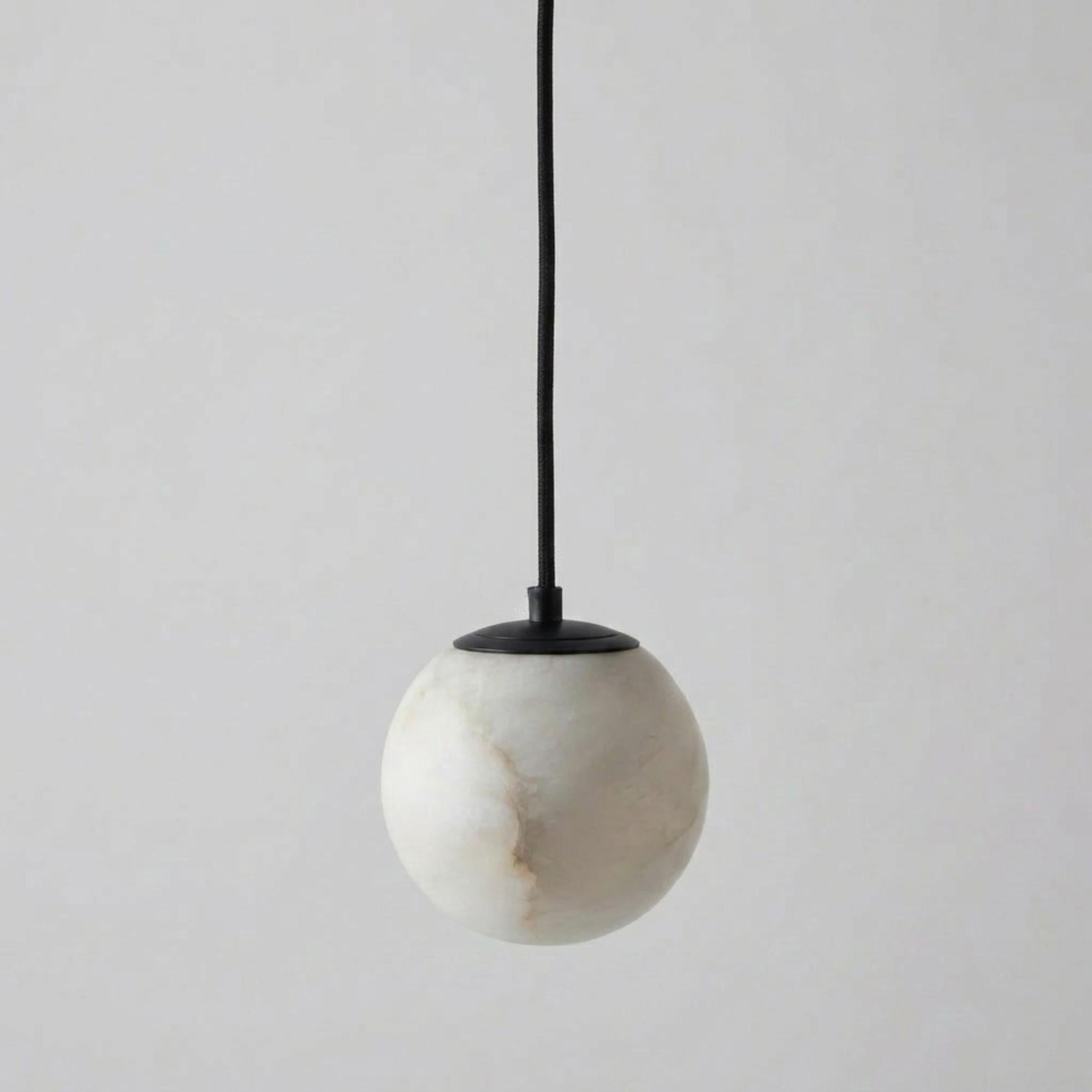 Varenna Alabaster Pendant Light Black