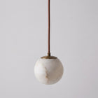 Varenna Alabaster Pendant Light Antique Brass