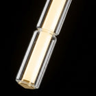 Vento Glass Linear Pendant Light Brass