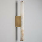 Voss Alabaster Wall Light with Brass Metal Base