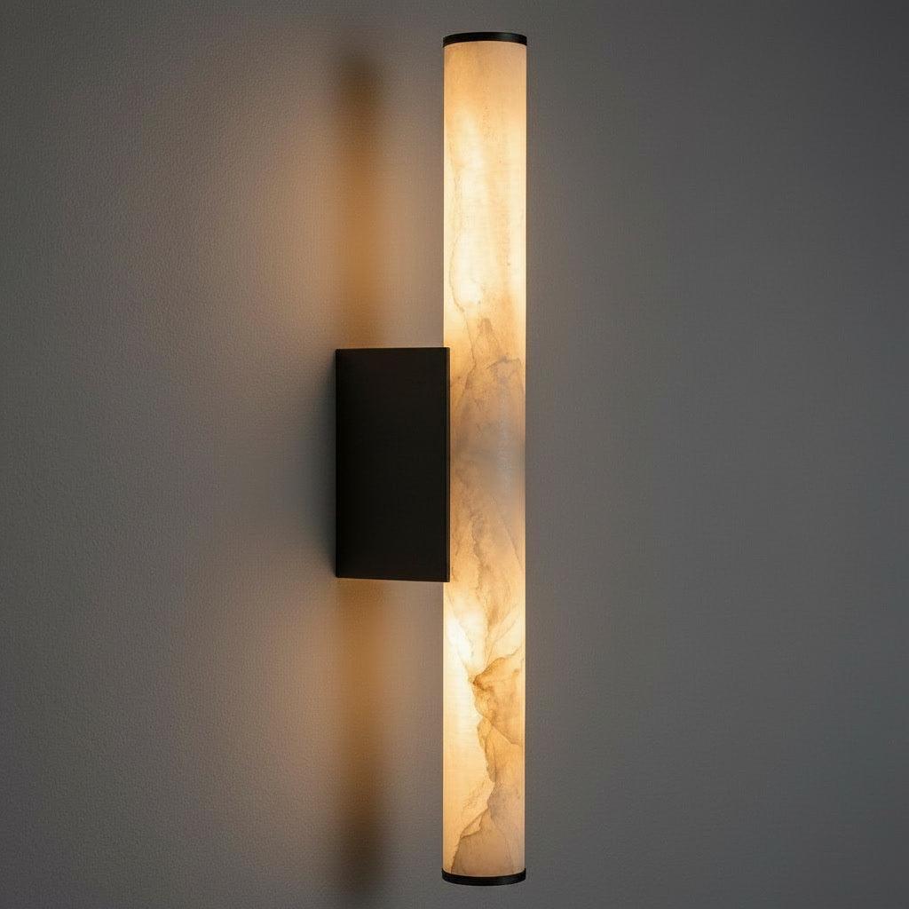 Voss Black Alabaster Indoor Wall Light