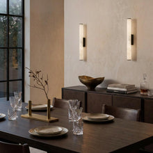 Voss Black Alabaster Indoor Wall Light