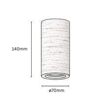 Wisp Travertine Surface Mounted Downlight Natural Stone