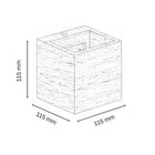 Wisp Travertine Cube Up/Down Wall Light Natural