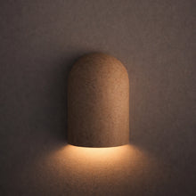 Wisp Travertine Curved Up or Down Wall Light in Natural