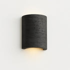 Wisp Travertine Up/Down Wall Light in Black Stone