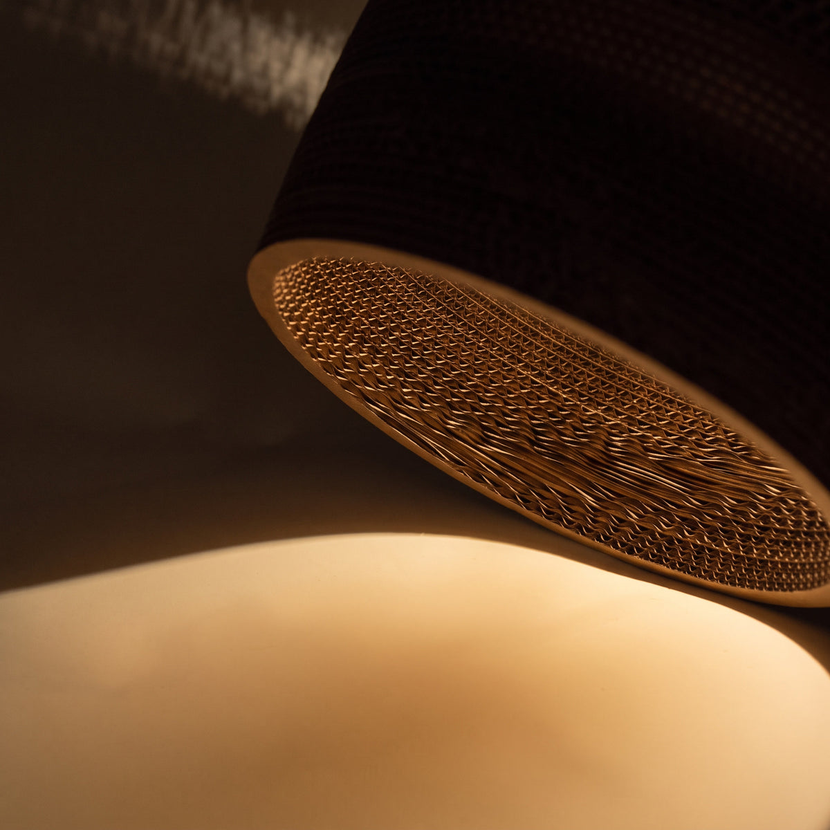 Zanora Dome Recycled Cardboard Pendant Light