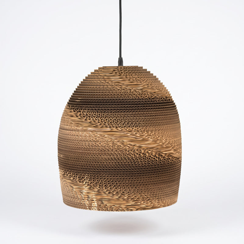 Zanora Dome Recycled Cardboard Pendant Light