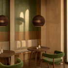 Zanora Recycled Cardboard Pendant Light Round