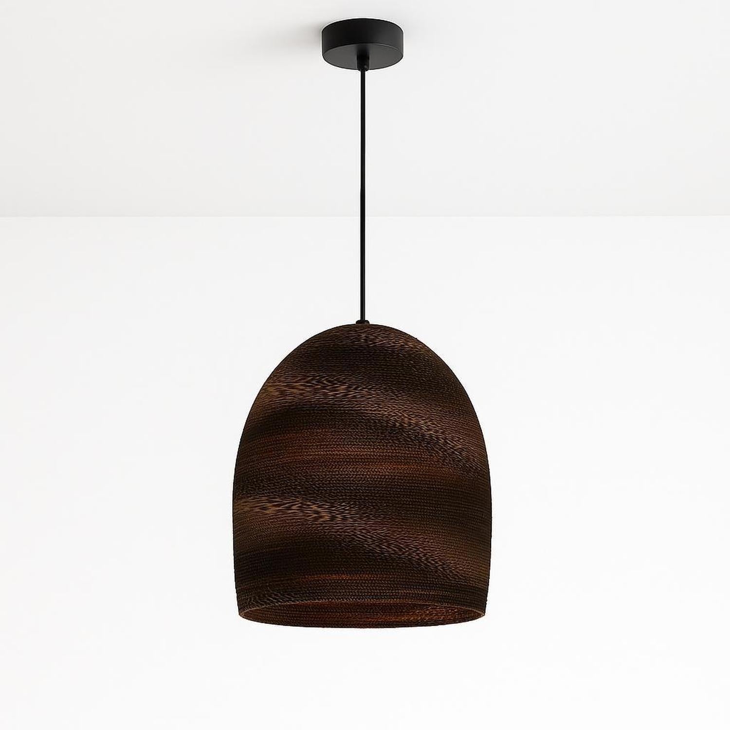 Zanora Recycled Cardboard Pendant Light Dome