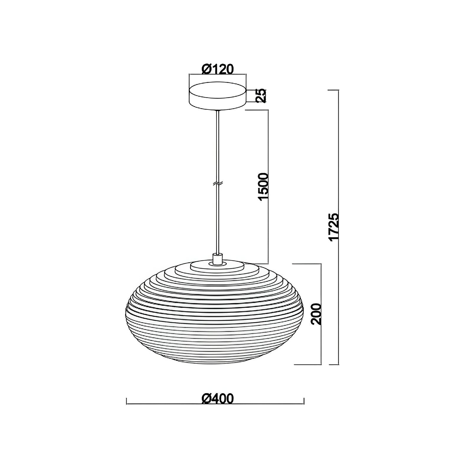 Zanora Recycled Cardboard Pendant Light Oval