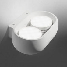 Zen White Plaster Double Wall Light 20w CCT Dimmable