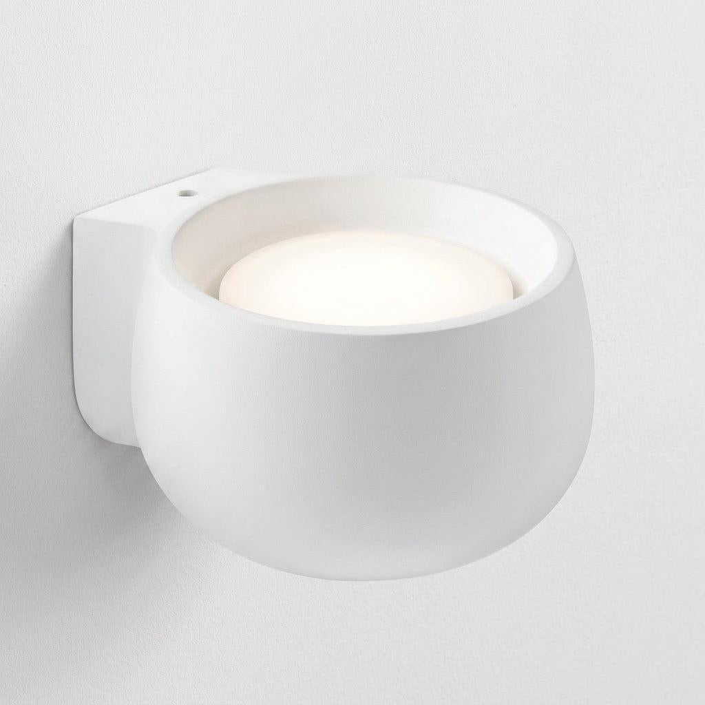 Zen White Plaster Wall Light 10w CCT Dimmable