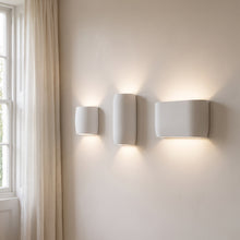 Lino White Plaster Up/Down Wall Light