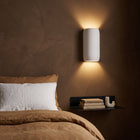 Lago White Plaster Up/Down Wall Light