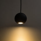 Orbita Black Plaster Pendant Light