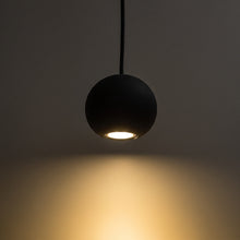 Orbita Black Plaster Pendant Light