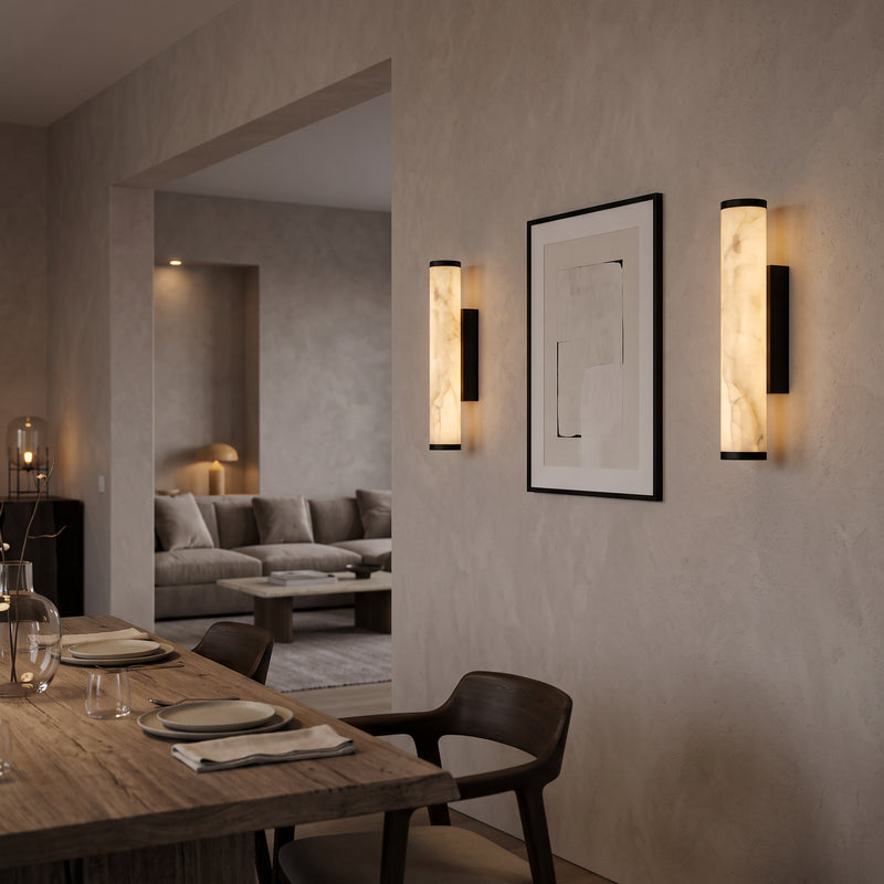 Alba Kari Ice Jade Indoor Wall Light Black