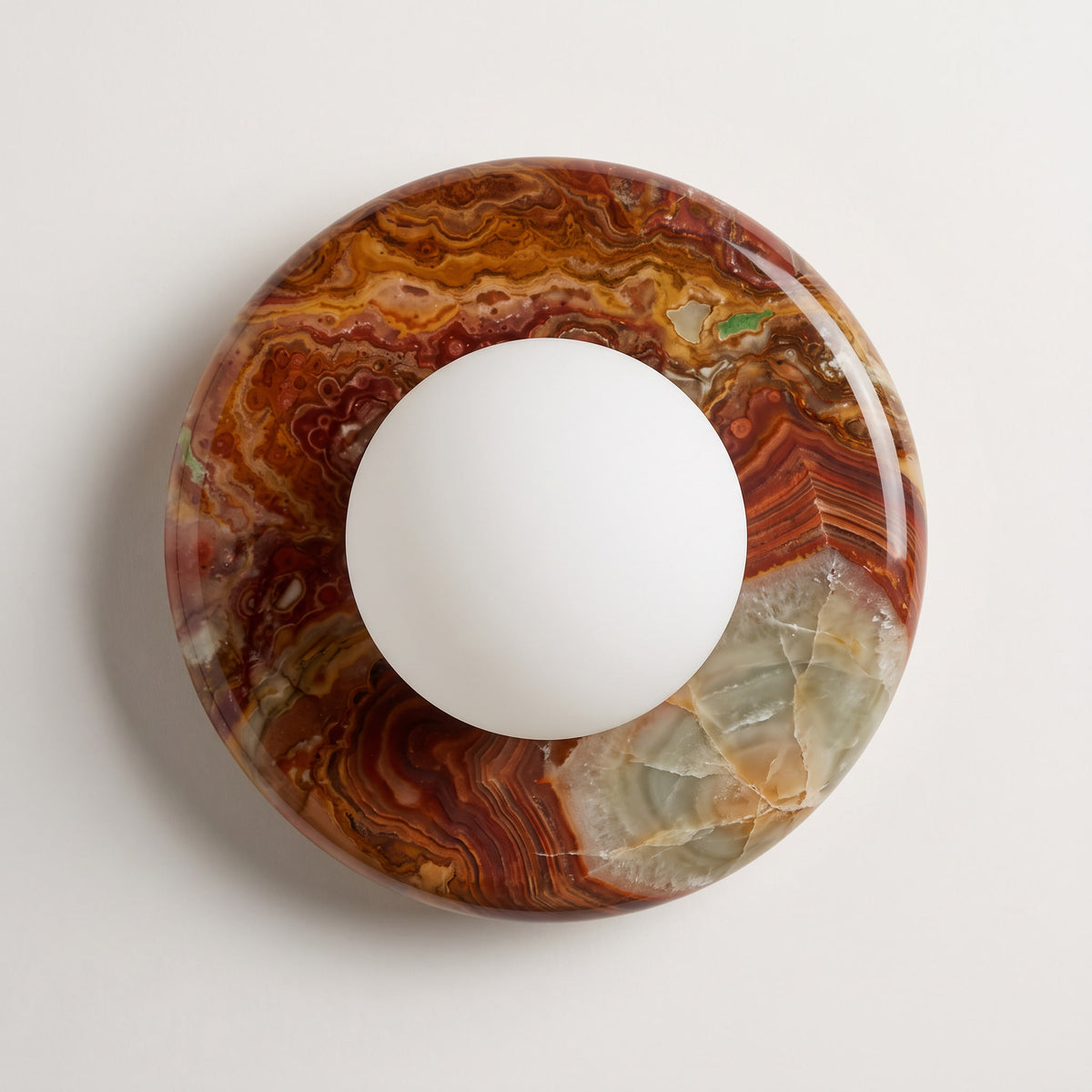 Bruma Jade Onyx Stone Wall Sconce