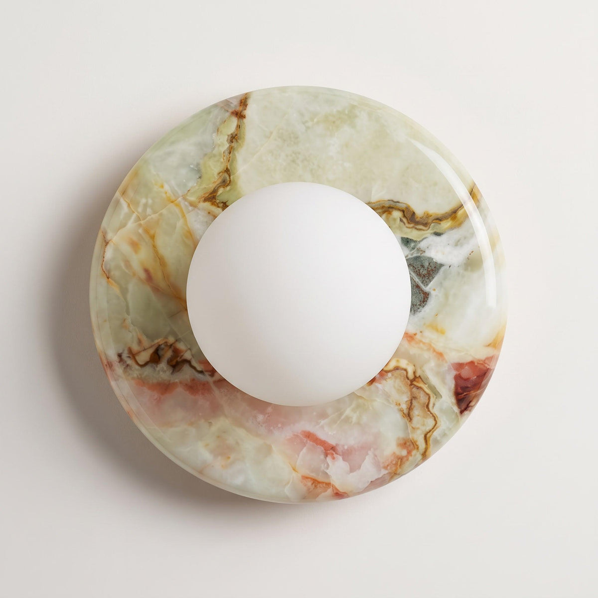 Bruma Jade Onyx Stone Wall Sconce