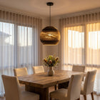 Zanora Round Recycled Cardboard Pendant Light